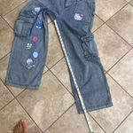 Hello Kitty  And Friends Balloon Denim Cargo Pants Women's hot topic  Size 11 Photo 3