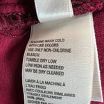 Free People  Crimson Red Velvet Seamed Mini Skirt Rear Zip Button Waist Size 26 Photo 8