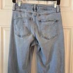 Rue 21 Wide Leg Mid Rise Jeans Womens 6 Baggy Denim Stretch Skater Distressed Blue Photo 2