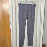 Gym Shark Perforated Gray High-Waisted Leggings Size Small Photo 3