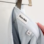 Aritzia  Sunday Best Olive Micro Pleated Skirt Snowmelt Blue Photo 6