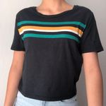 PacSun black striped me to we  short sleeve shirt Photo 0