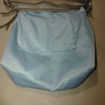Coach Colette Magenta Large Beige Leather Tote Bag Blue Interior Silver Hardware Photo 8