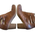 Josef Seibel Bonnie Ankle Booties Cage Cutout Brown Heel Leather Size 39 Women's Photo 13