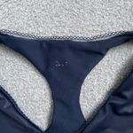 Beyond Yoga Racerback Sports Bra Metallic Navy Blue Activewear Size Womens Small Photo 5