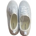Comfortview  Women's White Silver Metallic Slip‎ On Casual Shoes Photo 6