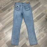 American Eagle  Vintage High Rise Slim Distressed Patch Straight Leg Jeans 10 Photo 6