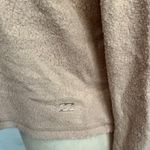 Billabong Crop Hoodie Women Top Sz Small Blush Pink Fleecy Drawstring Athleisure Photo 5