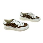 Coconuts by Matisse Coconuts by‎ Matisse Size 8 Sneakers White Leopard Print Lace Up Casual Shoes Photo 2