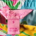 Lilly Pulitzer Floral Blue Yellow Wide Leg Palazzo Knit Pants Photo 9