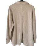 Marc New York  Cream Faux Leather Shirt Jacket Photo 1