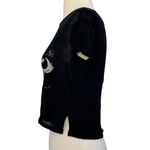 Brandy Melville  Cat Luna Carolina Crop Top Black Lightweight Kitty Face T Shirt Photo 4