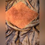 VTG The Legend Of Real Leather Suede Faux Fur Lined Hooded Jacket Parka Brown Size M Photo 3