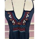 Angie  Bohemian Embroidered Maxi Dress Sz Small Spaghetti Straps & Smocked Back Photo 1