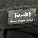 Bardot  black crepe cutout button down size 8 Photo 4