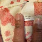 J Crew Factory Coral/White Button Down 3/4 Sleeve Sweater‎ Cardigan Sz S Women # Orange Photo 6