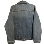 Diane Gilman DG2  Blue Denim Floral Embroidered Jean Jacket Size XL Photo 7