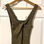 Abercrombie & Fitch  Reversible Knit Ribbed Mini Dress Size Small Green Sweater Photo 6