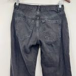 Free People We The Free Women’s Size 25 Black Denim Crop Distressed Jeans Raw Hem Hi-Rise Photo 3