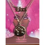 Libra Zodiac Necklace Set Tanya Creations Zodiac September October Constellation Gold Photo 2