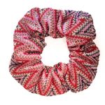 Missoni NEW -  Multicolor Knit Chevon Zig Zag Hair Scrunchie in Pinks & Browns Photo 1