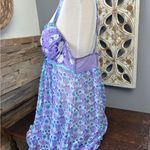 Linea Donatella  Purple Floral Chemise Photo 1