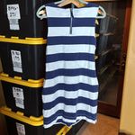 Vineyard Vines  X Target Striped Crewneck Knit Dress Navy Blue & White Sz Medium Photo 7