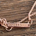 Kendra Scott  SHELTON Rose Gold Tone Hexagonal Bar Y Drop Lariat Necklace Photo 2