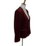 Vintage ACT III Blazer 12‎ Brown Velvet Open Front Retro 90s Evening Photo 1