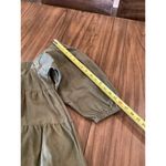 Wisteria Lane cotton Tiered Square Neck Gathered Sleeve Mini baby doll Dress S Green Photo 3