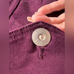 3x1 Oversized Classic Burgundy Denim Jacket Size S Photo 5
