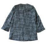 J.Crew NWT Tweed Swing Lady Coat in Raven Black Fringe Trim Coat 8 $198 Photo 4