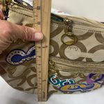 Coach  Signature 15311 Jazzy Poppy Multi Canvas Handbag Purse Rare Photo 9