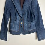 Cache Vtg  ladies denim thick jacket size 12 Photo 2
