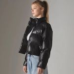 Endless Rose Cropped Puffer Jacket Black XS Photo 1