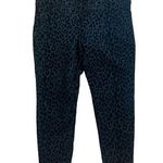 Torrid size 1 1x 14 16 pixie pant black leopard new casual ankle work velour Photo 0