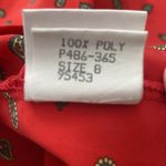 Pendleton Vintage 80’s Country Sophisticates Red Paisley Blouse 8 M made in USA Photo 7