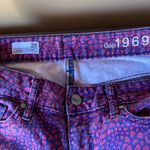 Guess GAP Pink & Blue Animal Print Skinny Jeans Size 28 Photo 5