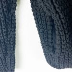 Gap Classic Black 100% Cotton Full Zipper Crochet Knit Long Sleeves Jacket Small Photo 4