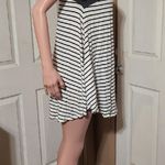 Zenana premium gray stripe Swing Sleeveless Pocket Dress Size L Photo 2