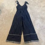Moon River  Womens‎ Sleeveless Pantsuit Navy White Stripe Size XS Photo 5