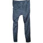 HEATHYOGA Women's Blue Heathered Leggings‎ Pockets Size L Polyester Spandex Size L Photo 1