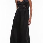 Topshop  beaded waist maxi dress in black, Size 10, $129 Photo 0