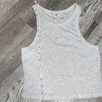 Aritzia Sunday Best Light Gray Rib Cropped Tank Top Size S Photo 3