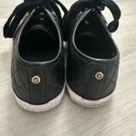 G by Guess Womens Quilted Leather Sneakers Size 8 1/2 Black Lace Up Photo 6