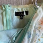 Lulus NWOT Charming Passion Mint Green Floral Off-the-Shoulder Maxi Dress Photo 8