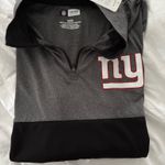 NFL Team Apparel Black and Grey Giants Quarter Zip Photo 1