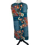 ZINZANE Women's Sleeveless Floral Midi Dress Size L Blue Multicolor Tropical Size L Photo 4