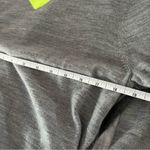Nike Merino Wool Long Sleeve Sweater Size Large Gray with Neon Yellow Green Photo 6