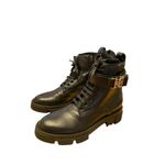 Givenchy NEW Terra 4G Buckle Combat Boot Women Size 10B Lug Sole Black Leather Photo 2